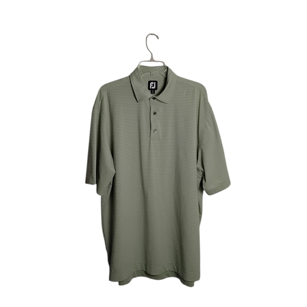 FootJoy FJ XL Green Striped Golf Polo Country Club Performance Shirt